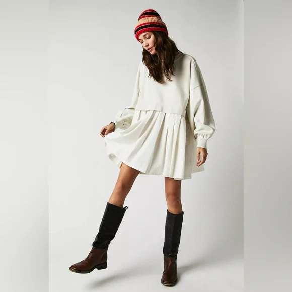 Free People Eleanor Sweatshirt Dress - Picture 4 of 13